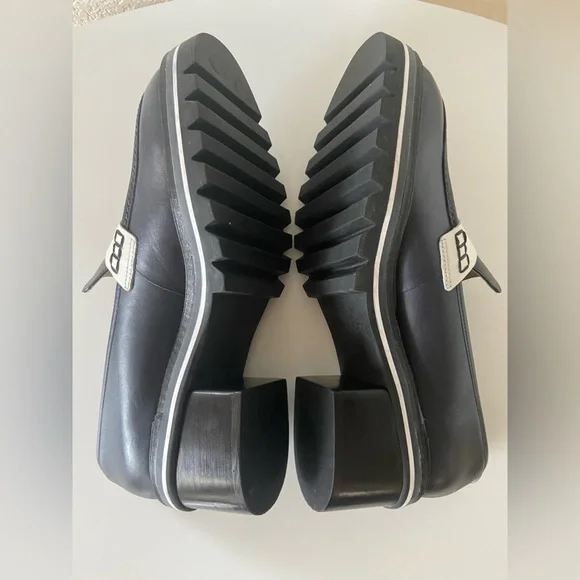 Bernardo Shoes Loafer Navy White Leather Sz 9.5 - Picture 2 of 7